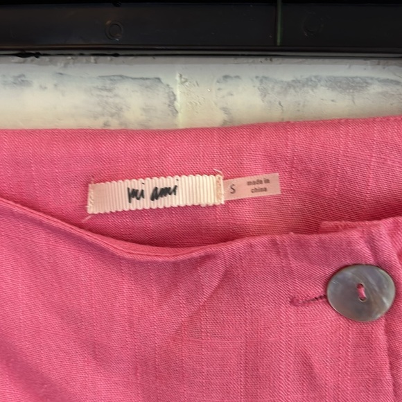 Miami Women’s Linen Blend Midi Skirt Side Button Lined Beach Coastal Size Small - Picture 9 of 10